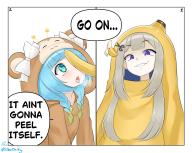 Amanogawa_Shiina banana_(outfit) Jelly_Hoshiumi Jerry jonkey Shiina // 2048x1638 // 316KB